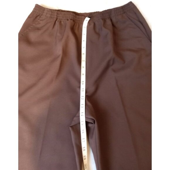 Blair Womens Straight Leg Pull On Pants Chocolate Elastic Waist 18 with … - Picture 6 of 9
